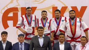 Armed Forces Athletes Triumph in Kazakh Wrestling Competition
