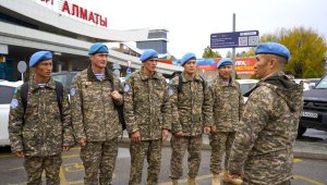 Kazakh Peacekeepers Embark on UN Mission in Lebanon
