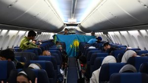 99 Kazakhstanis Arrive in Almaty from Gaza Sector