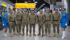 Kazakh Peacekeepers Return from Lebanon